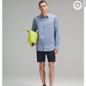 Lululemon Men’s Commission Classic-Fit Shorts in True Navy Warpstreme fabric 36